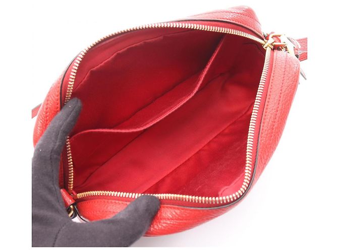 Borsa a tracolla Miu Miu Miu x MM (Paris) Nero Rosso Crudo - vista 3