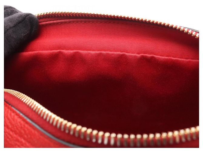 Borsa a tracolla Miu Miu Miu x MM (Paris) Nero Rosso Crudo - vista 5