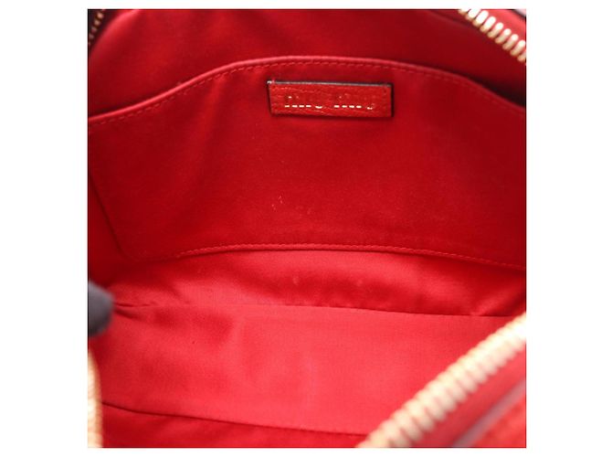 Borsa a tracolla Miu Miu Miu x MM (Paris) Nero Rosso Crudo - vista 7