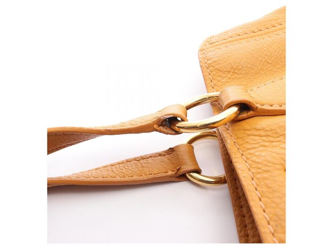 Borsa Miu Miu VITELLO CARIBU Giallo - vista 9