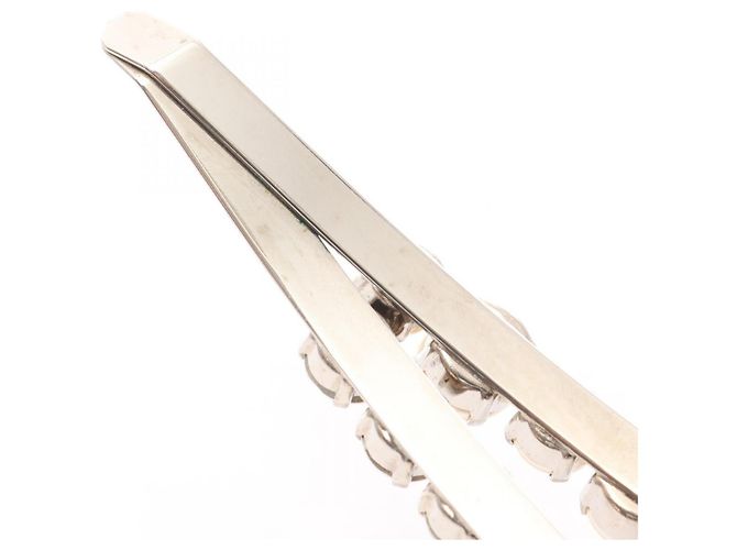 Fascia per capelli Miu Miu placcata oro Bianco D'oro - vista 4