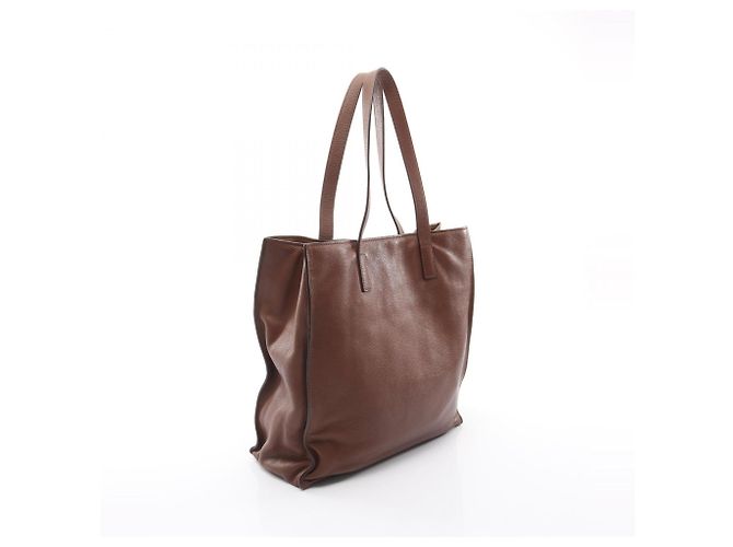 Miu Miu Shopper aus braunem Leder - Ansicht 2
