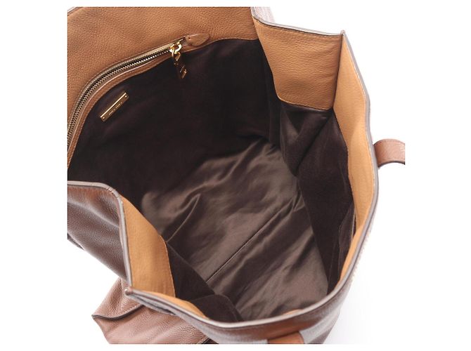 Miu Miu Shopper aus braunem Leder - Ansicht 3