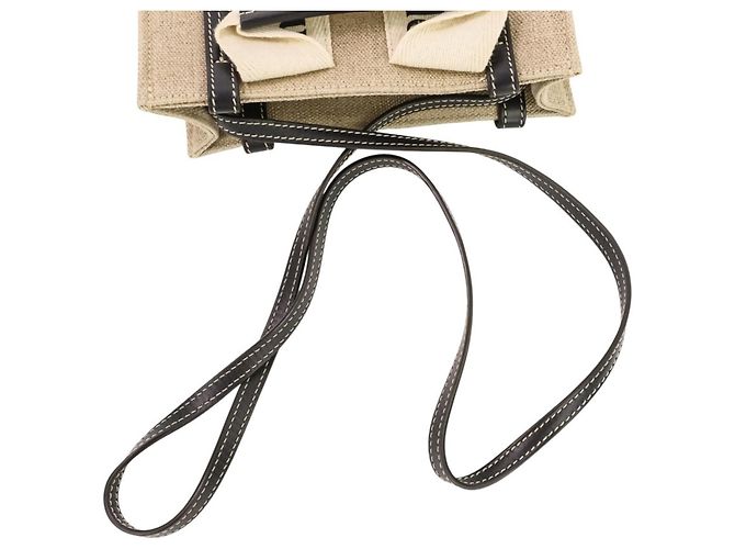 Borsa Tote Mini Chloé Woody Nero Beige - vista 6