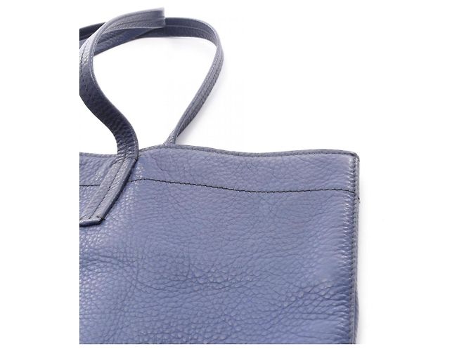 Borsa Tote Miu Miu in pelle blu - vista 12