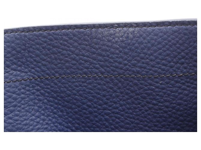Borsa Tote Miu Miu in pelle blu - vista 5