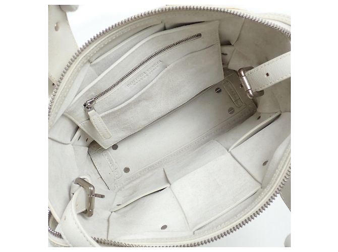 Borsa Bottega Veneta ARCO TOOL Bianco - vista 10