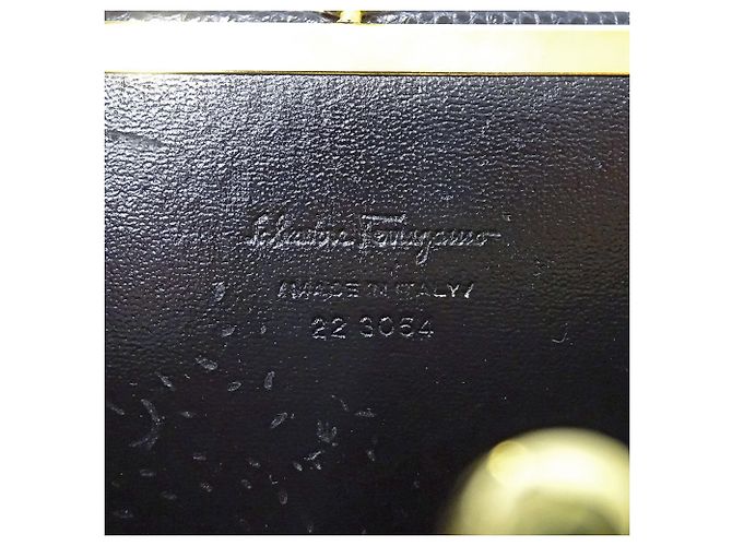 Borsa in pelle blu navy Salvatore Ferragamo - vista 6