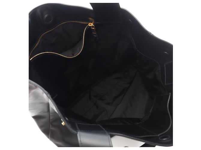 Borsa Hobo Tote Miu Miu in pelle nera Nero - vista 3