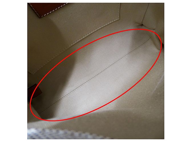 Bolso de mano Chloé de lona beige y marrón Castaño - vista 9