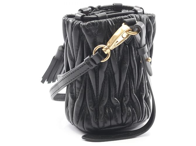 Miu Miu Matelassé Micro Bag Schwarz - Ansicht 2