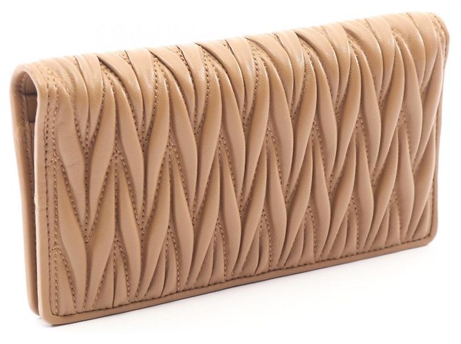 Miu Miu Matelassé Bi-fold Langbörse Braun - Ansicht 2