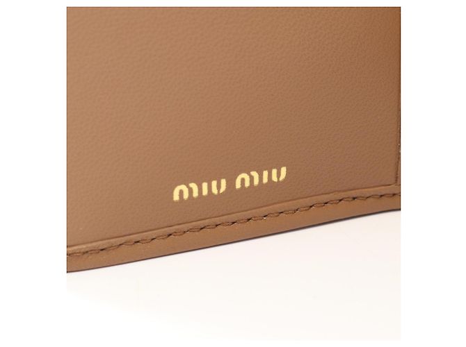 Miu Miu Matelassé Bi-fold Langbörse Braun - Ansicht 5