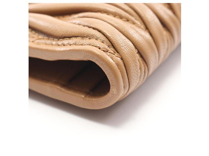 Miu Miu Matelassé Bi-fold Langbörse Braun - Ansicht 7