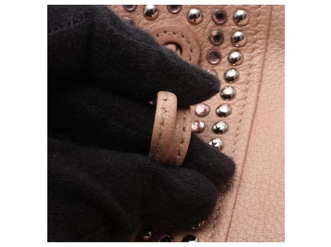 Borsa a secchiello Miu Miu Madras Crystal Rosa - vista 13