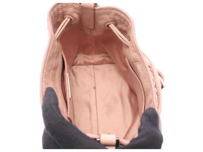 Borsa a secchiello Miu Miu Madras Crystal Rosa - vista 3