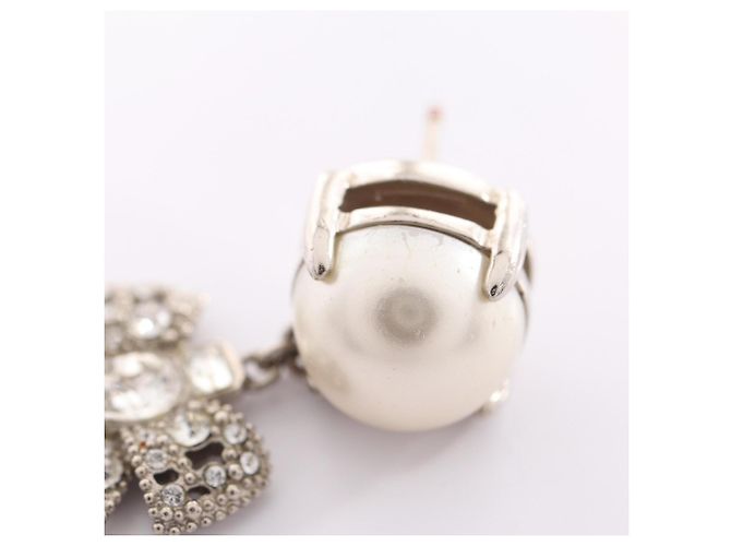 Miu Miu Miu Ribbon Stecker-Ohrringe Silber - Ansicht 6