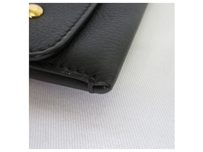 Burberry Leder-Clutch Schwarz - Ansicht 11
