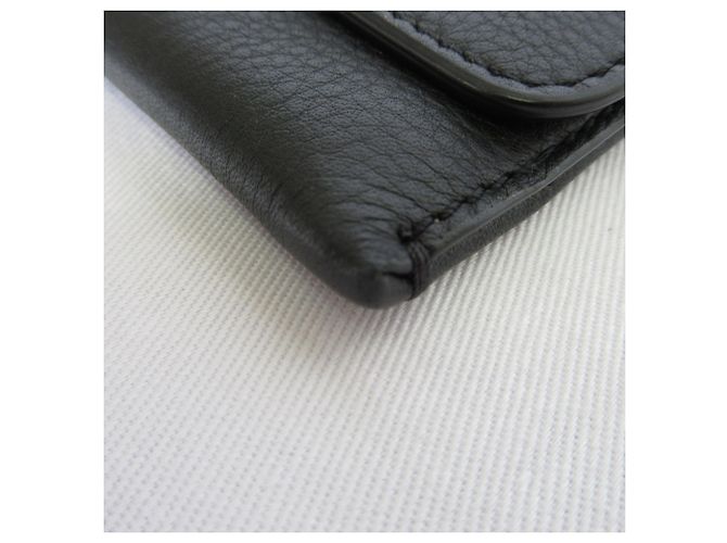 Burberry Leder-Clutch Schwarz - Ansicht 12