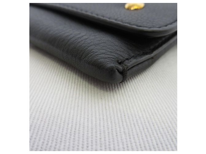 Burberry Leder-Clutch Schwarz - Ansicht 4