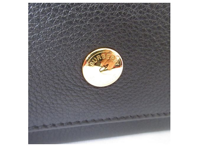 Burberry Leder-Clutch Schwarz - Ansicht 6