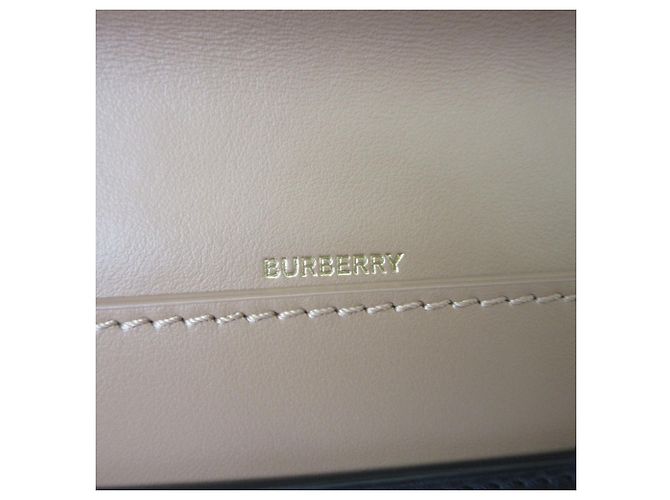 Burberry Leder-Clutch Schwarz - Ansicht 7