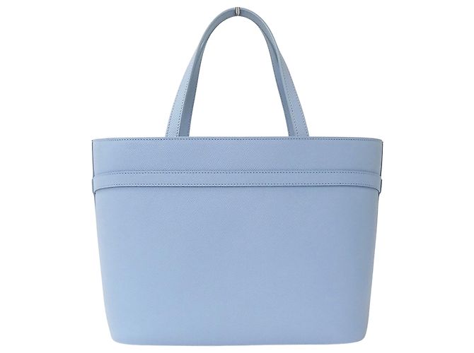 Salvatore Ferragamo Handtasche aus hellblauem Leder - Ansicht 2