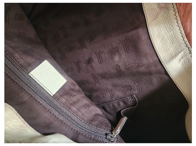 Gucci Guccissima Leder Hobo-Tasche Beige - Ansicht 12