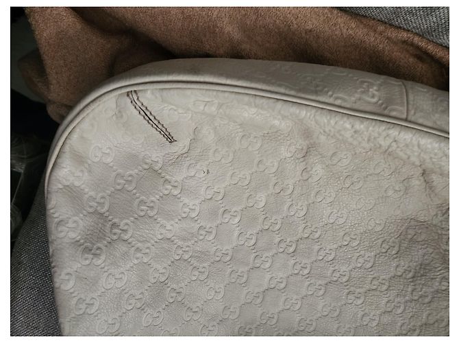 Gucci Guccissima Leder Hobo-Tasche Beige - Ansicht 2