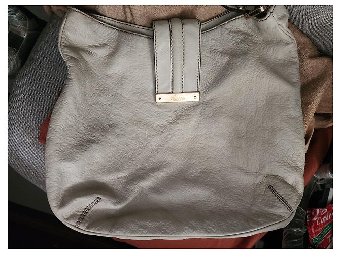 Gucci Guccissima Leder Hobo-Tasche Beige - Ansicht 3