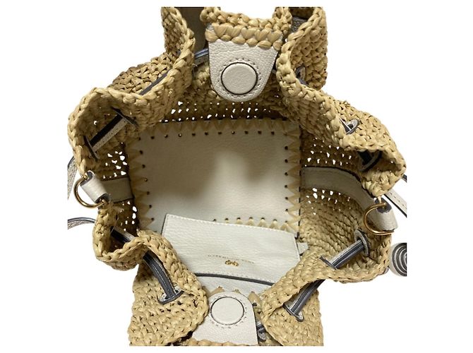 Anya Hindmarch Small Drawstring Raffia Tote Bag kleine Raffia-Tasche mit Kordelzug - Ansicht 10