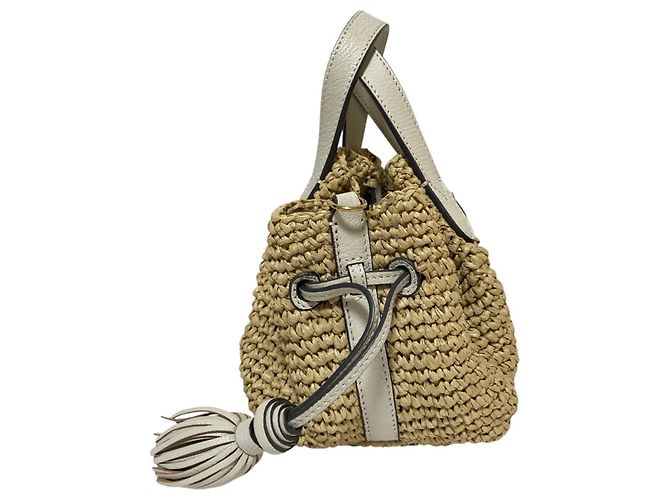 Anya Hindmarch Small Drawstring Raffia Tote Bag kleine Raffia-Tasche mit Kordelzug - Ansicht 2