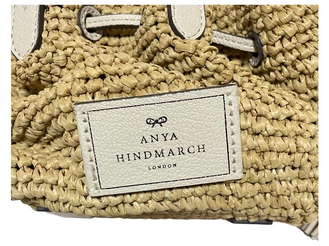 Anya Hindmarch Small Drawstring Raffia Tote Bag kleine Raffia-Tasche mit Kordelzug - Ansicht 7