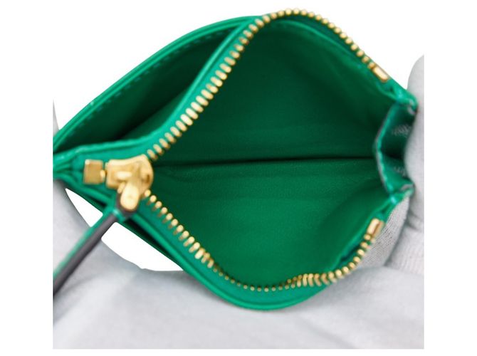 Monedero Valentino de piel verde - vue 6