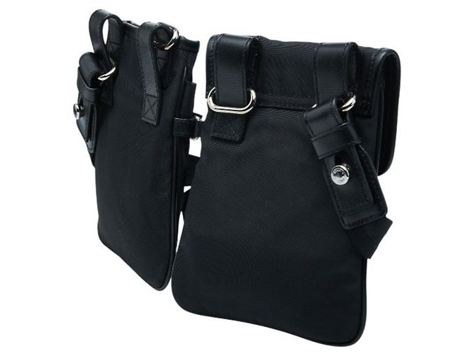 Borsa vita 2-Way Bally in tela e pelle nera Nero - vista 2