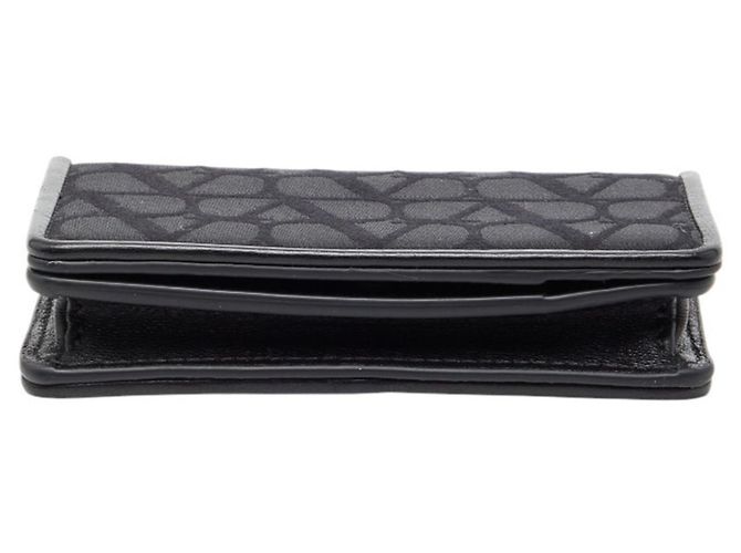 Valentino Black Nylon Leather Card Case - view 3