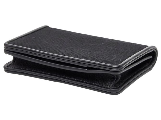 Valentino Black Nylon Leather Card Case - view 4