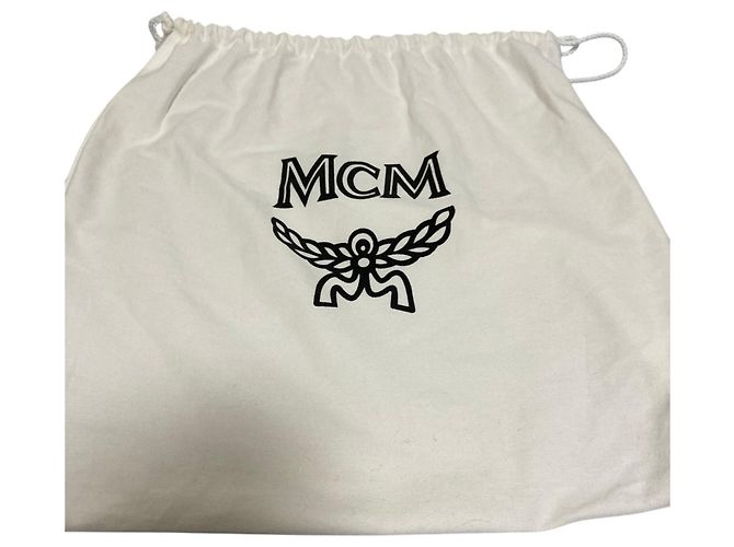 Borsa a tracolla in pelle borchiata MCM Marrone - vista 16