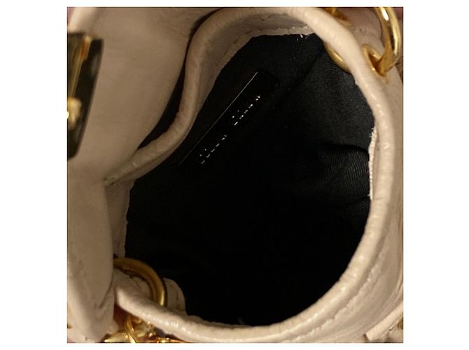 Miu Miu Portachiavi Accessorio Matelassé Rosa Beige - vista 4