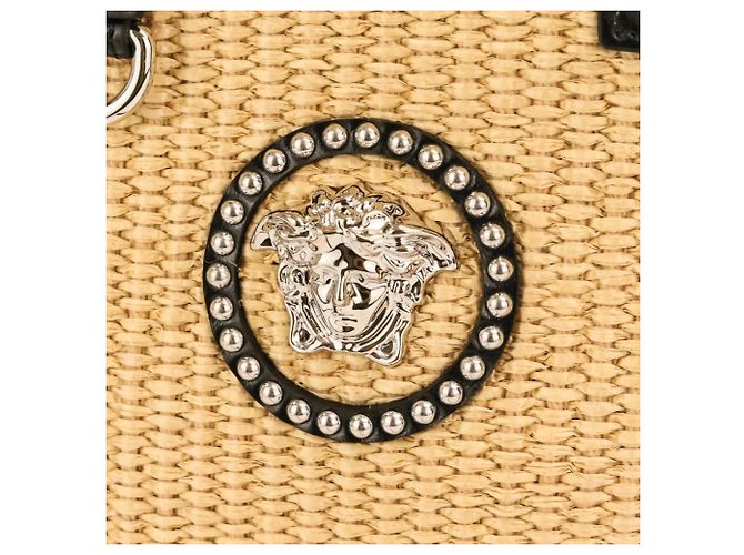 Borsa Tote 2 vie Versace Stud La Medusa Nero - vista 10