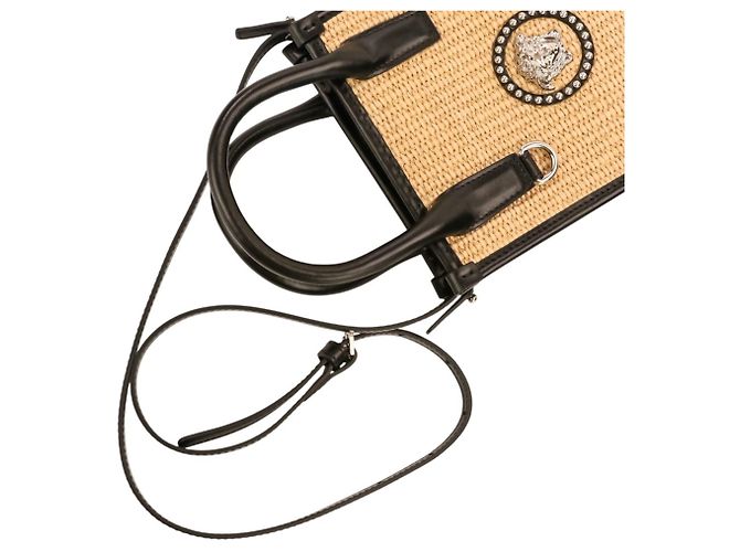 Borsa Tote 2 vie Versace Stud La Medusa Nero - vista 7