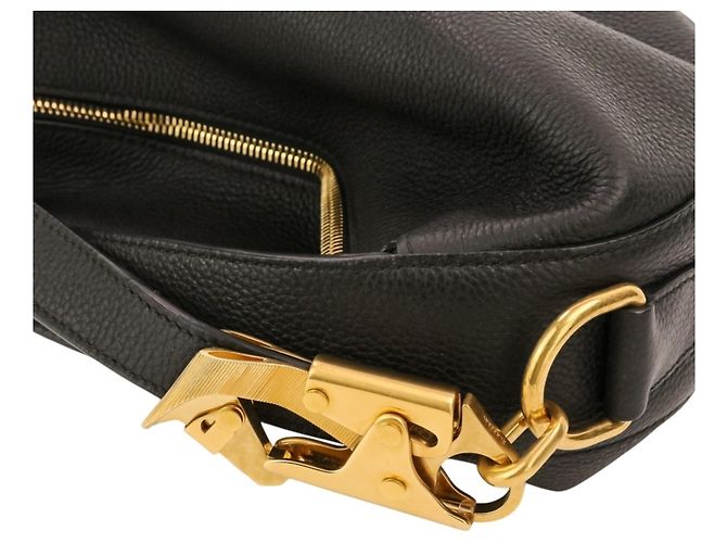 Borsa Burberry Leather Night Ark Nero - vista 10