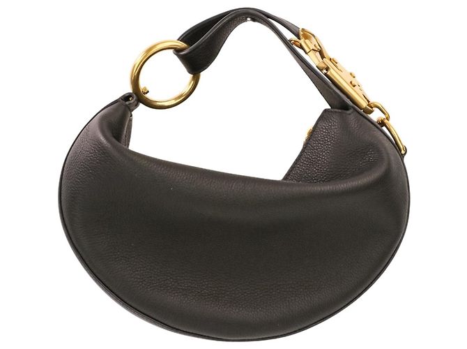 Borsa Burberry Leather Night Ark Nero - vista 2