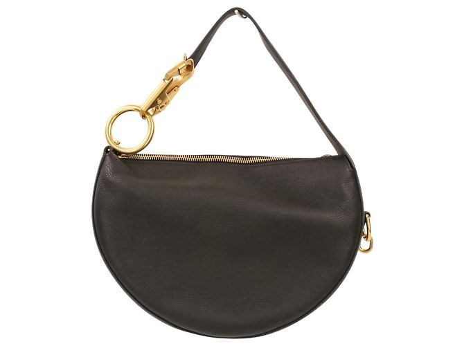 Borsa Burberry Leather Night Ark Nero - vista 5