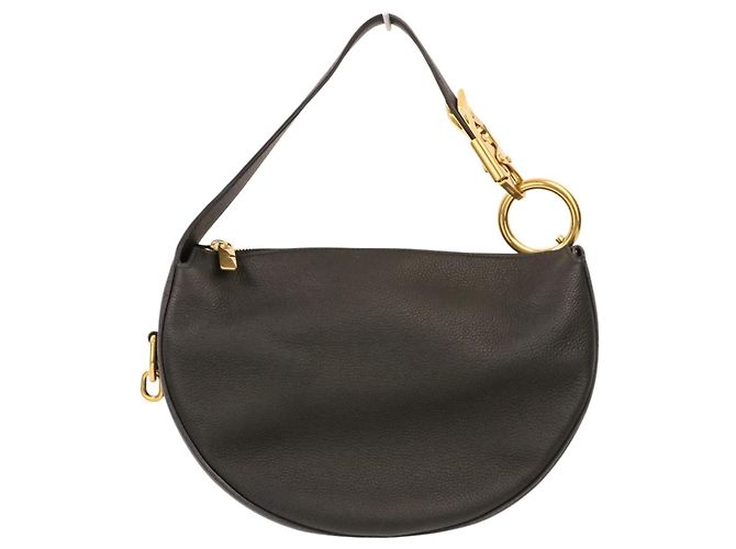 Borsa Burberry Leather Night Ark Nero - vista 6