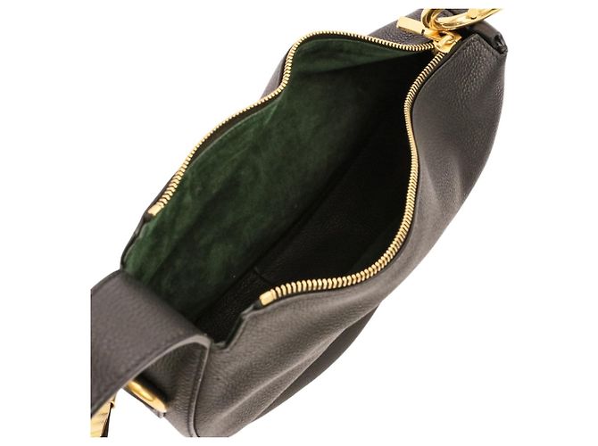 Borsa Burberry Leather Night Ark Nero - vista 8