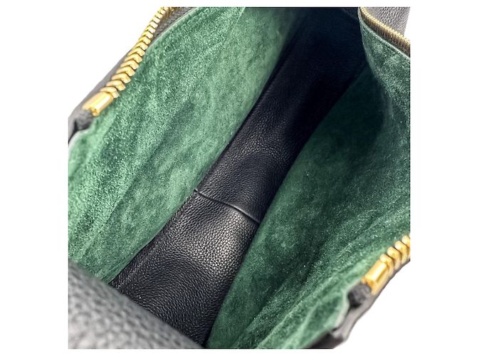 Borsa Burberry Leather Night Ark Nero - vista 9