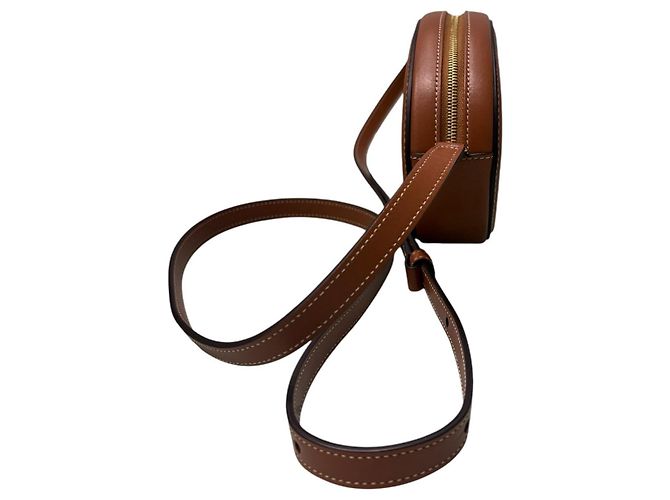 Céline Bolsa Oval Celine Triomphe Marrom - vista 4