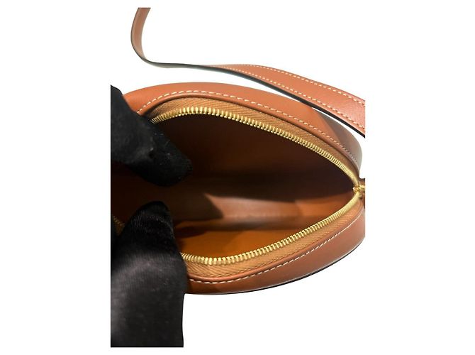 Céline Bolsa Oval Celine Triomphe Marrom - vista 8