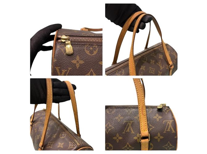 Bolso Louis Vuitton Monogram Papillon 26 Castaño - vista 7